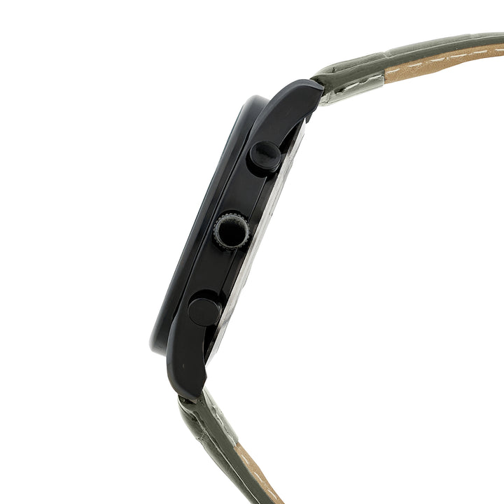 Gladiator Gunmetal Large Dial PU Strap Men's Watch