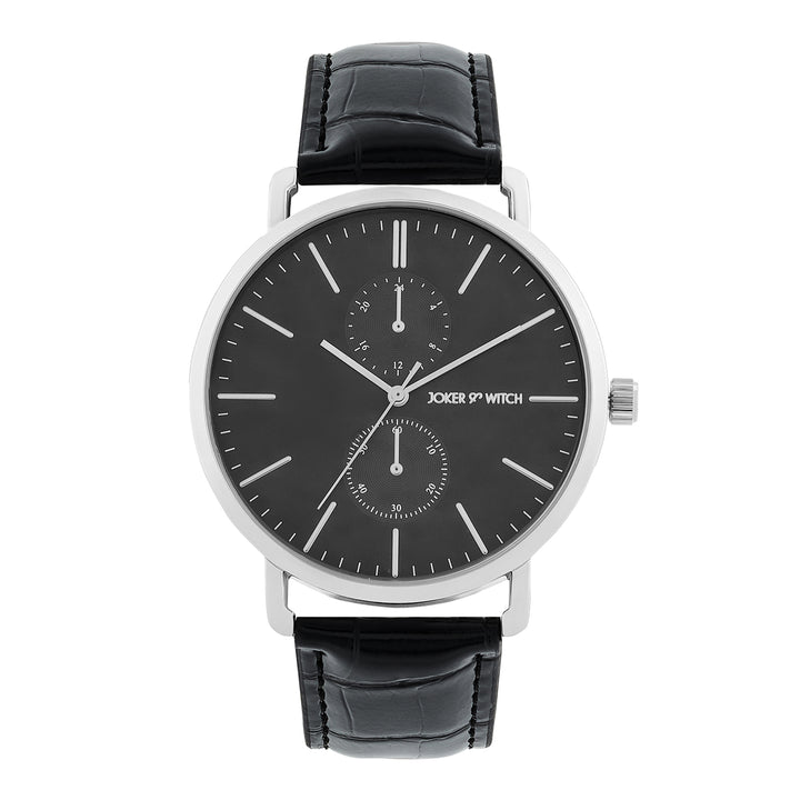 Orion Black XLarge Dial PU Strap Men's Watch