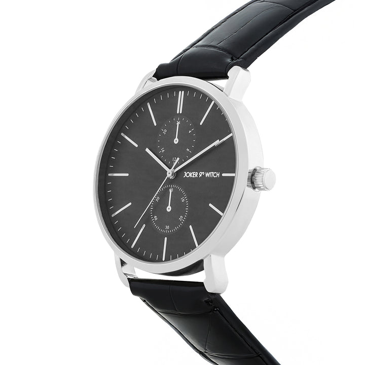 Orion Black XLarge Dial PU Strap Men's Watch