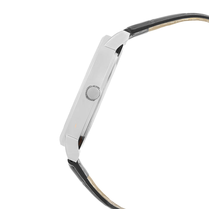 Orion Black XLarge Dial PU Strap Men's Watch