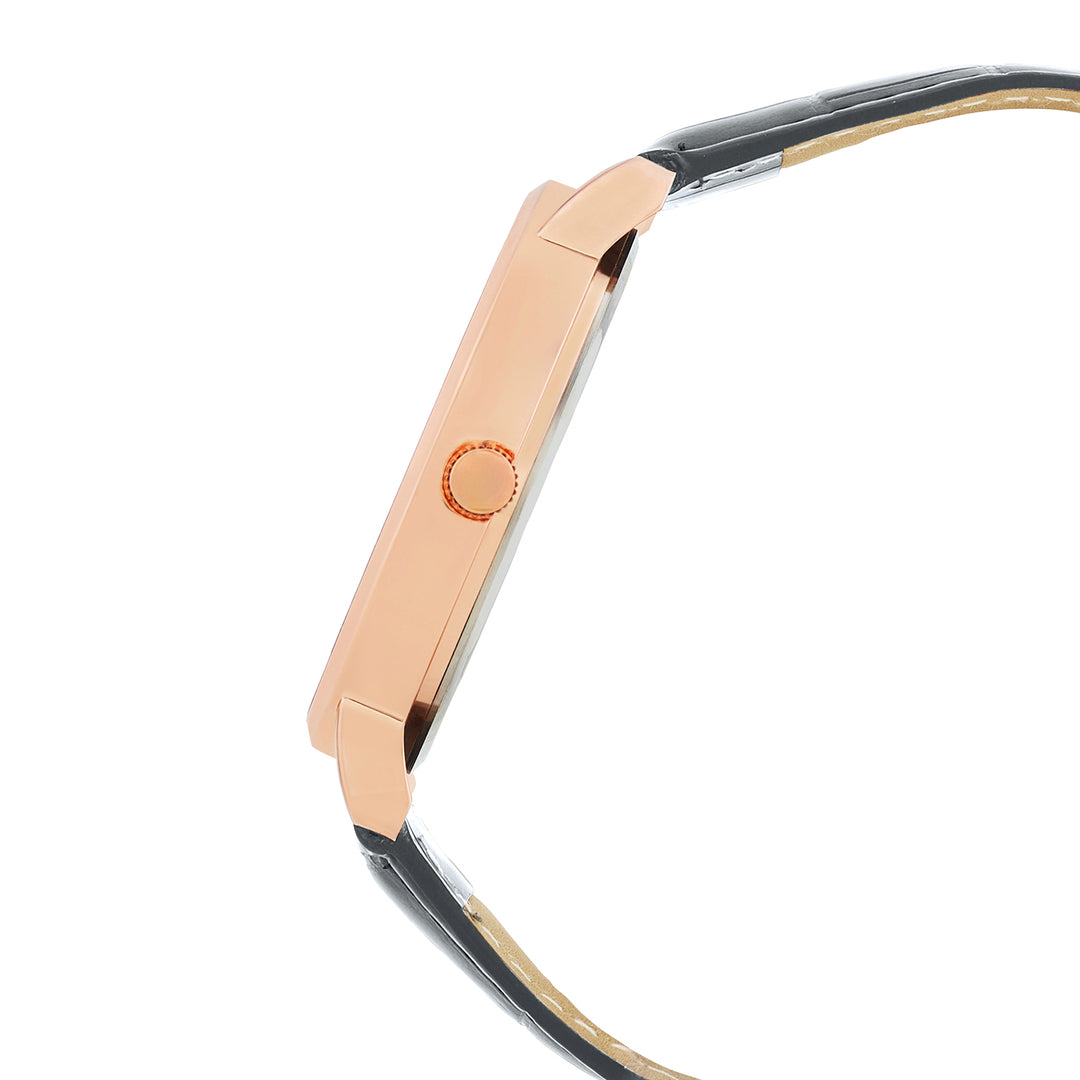 Orion White XLarge Dial Grey PU Strap Men's Watch