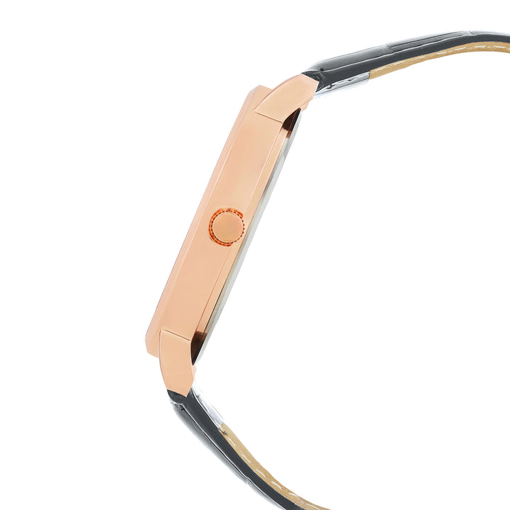 Orion White XLarge Dial Grey PU Strap Men's Watch