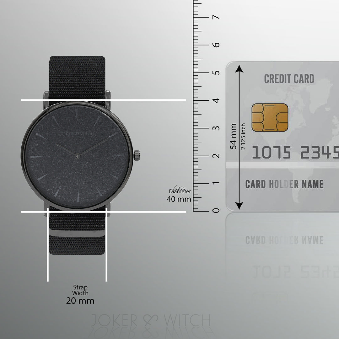 Phile Black Large Dial Nato Strap Men's Watch