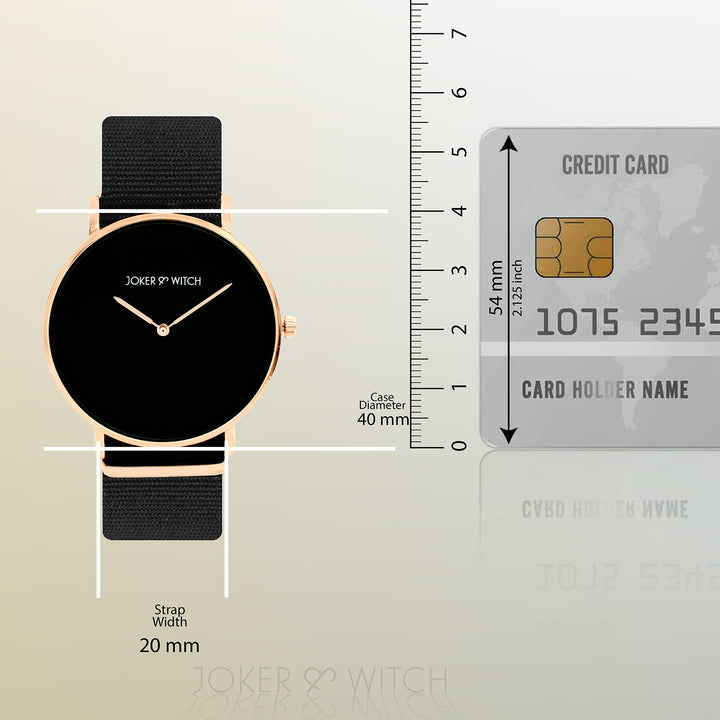 Neo Black Large Dial Nato Strap Men's Watch