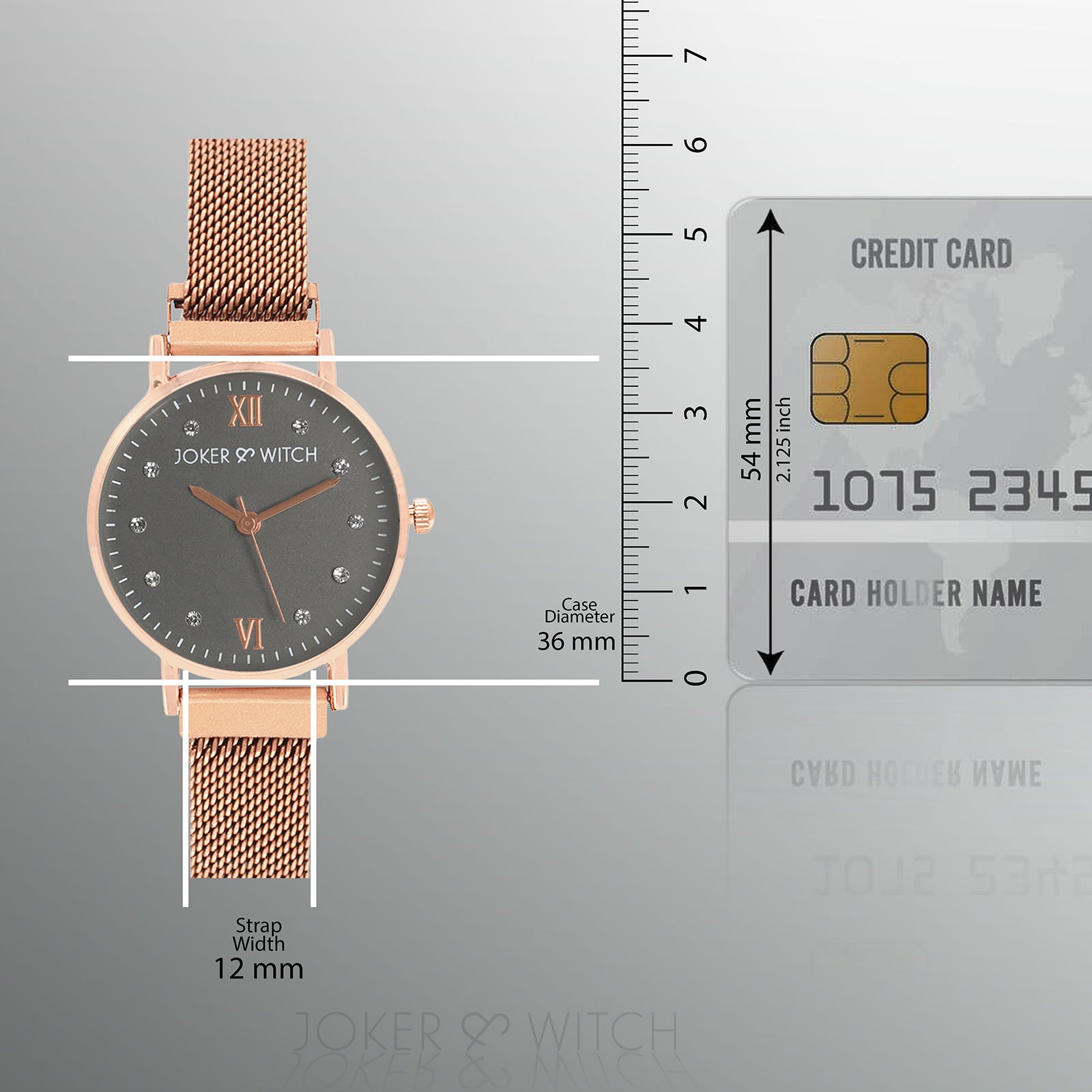 Shop Joker & Witch Rose gold Magnetic Watch For Women Online