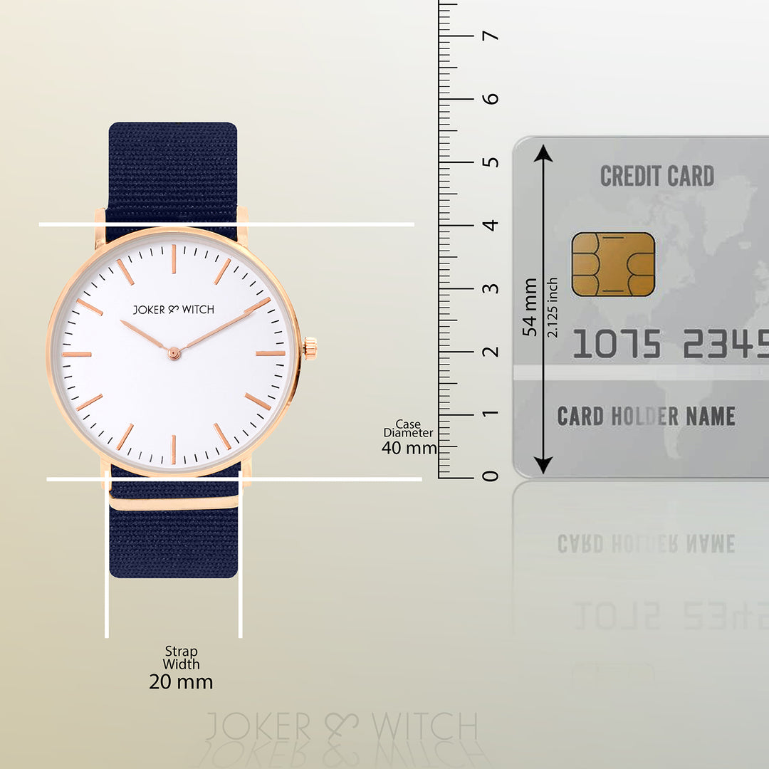 Matrix White Large Dial Blue Nato Strap Men's Watch