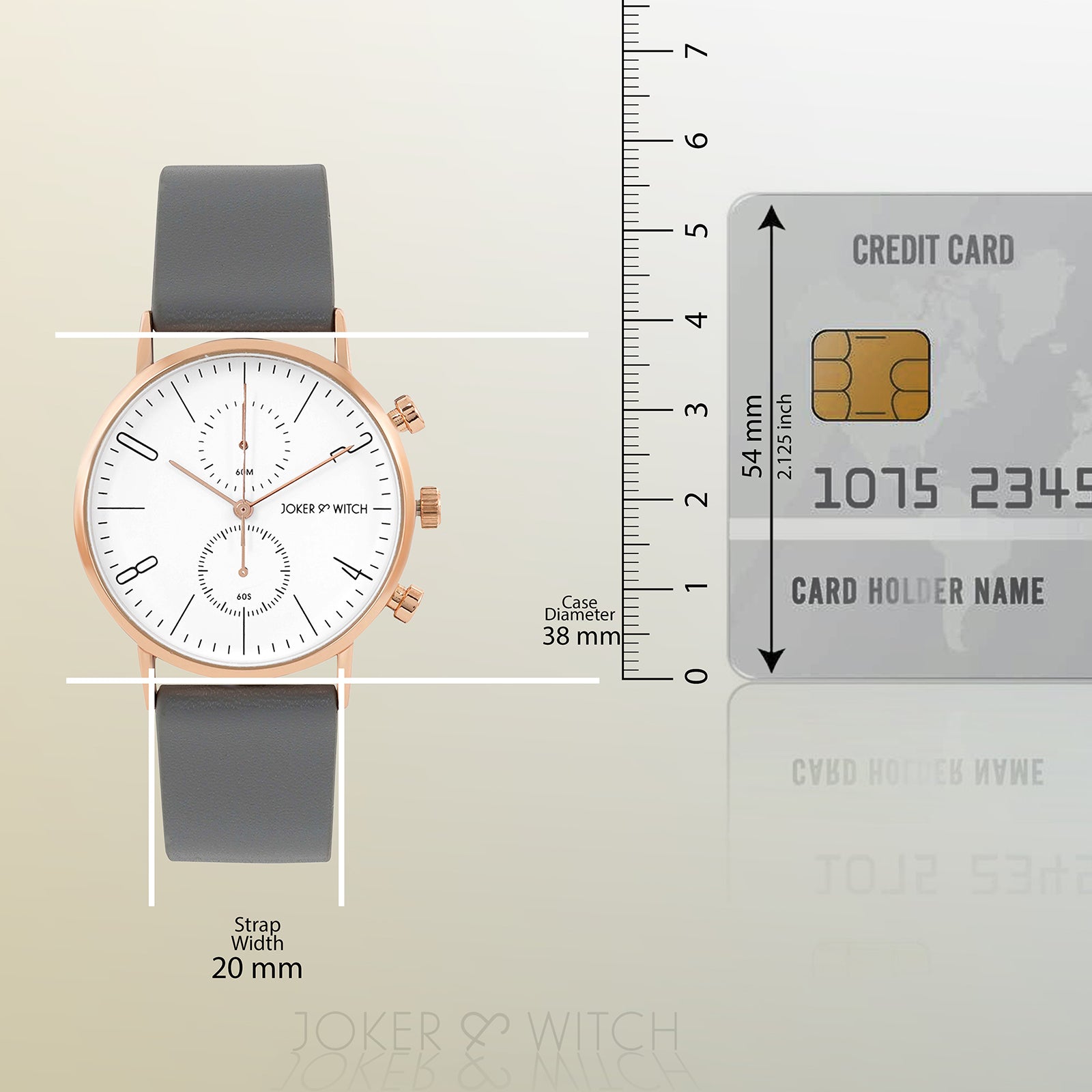Shop online Bangkok White Dial Grey PU Strap Watch by Joker and Witch