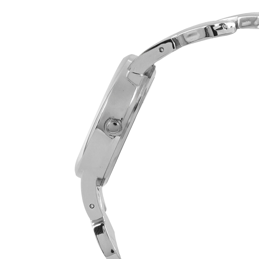 Athens Black Medium Dial Silver Bracelet Strap Women's Watch