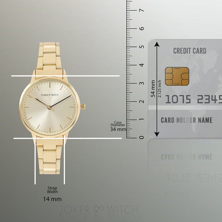 Tokyo Gold Medium Dial Linked Chain Strap Women's Watch