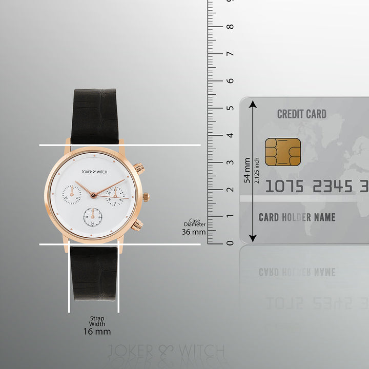 Boston White Medium Dial Black PU Strap Men's Watch