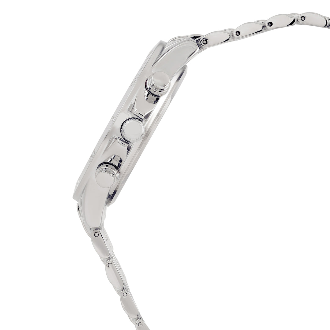 Connery Blue Large Dial Silver Linked Chain Strap Men's Watch