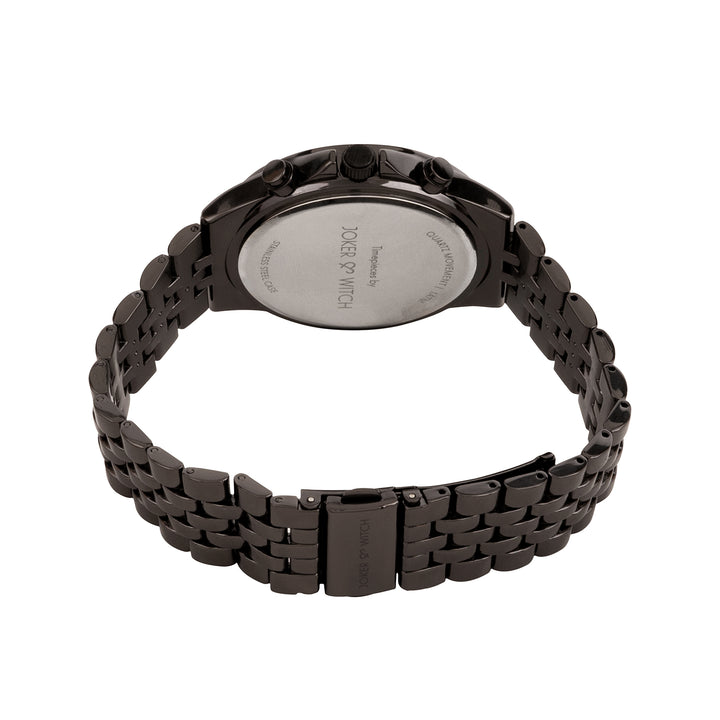 Connery Black Large Dial Linked Chain Strap Men's Watch
