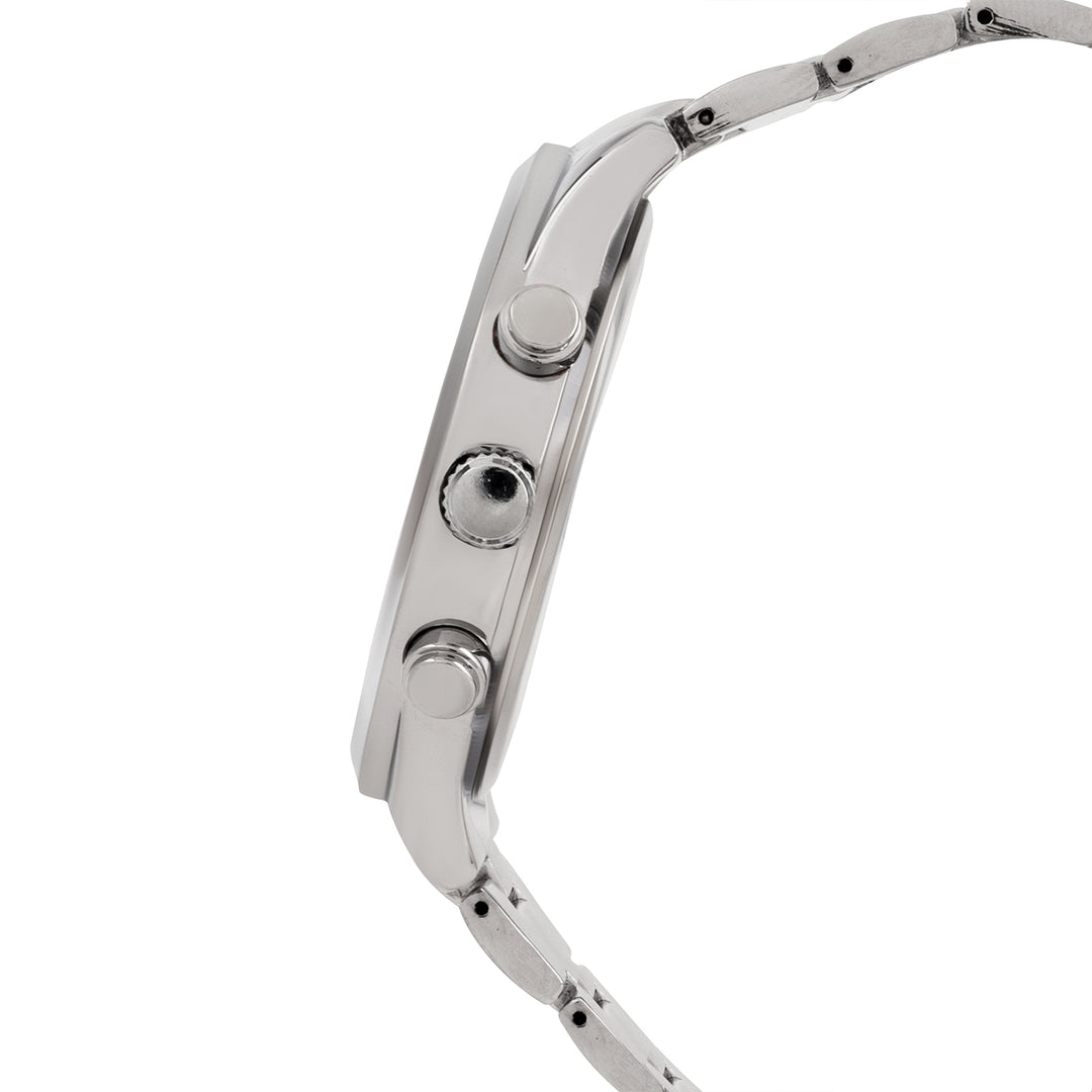 Vader White XLarge Dial Silver Linked Chain Strap Men's Watch