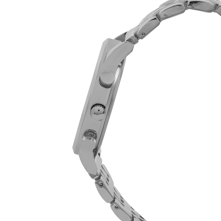 Niko Blue Large Dial Silver Linked Chain Strap Men's Watch