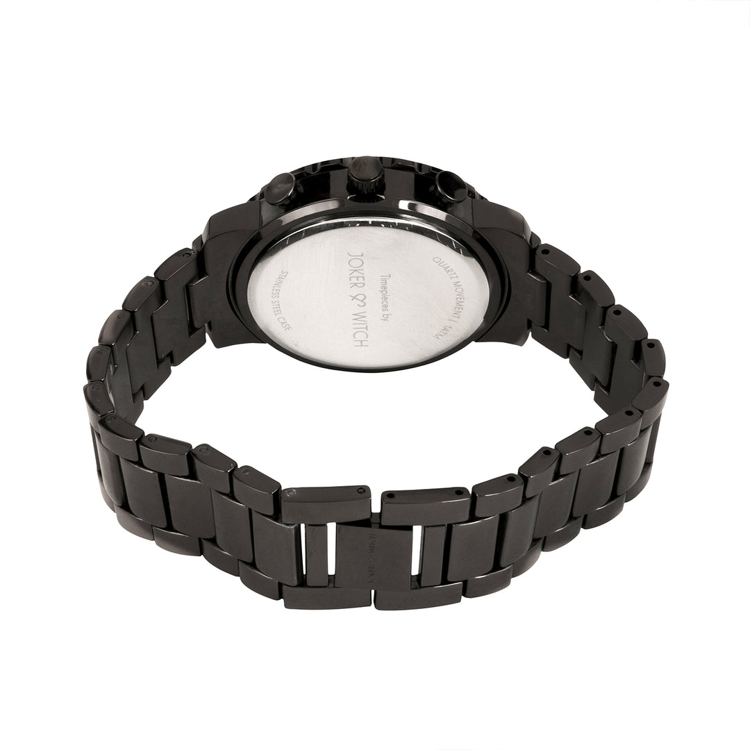 Taye Taupe Large Dial Gunmetal Linked Chain Strap Unisex Watch