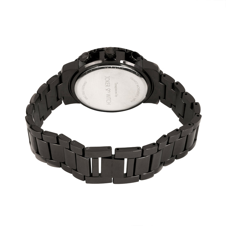 Taye Taupe Large Dial Gunmetal Linked Chain Strap Unisex Watch