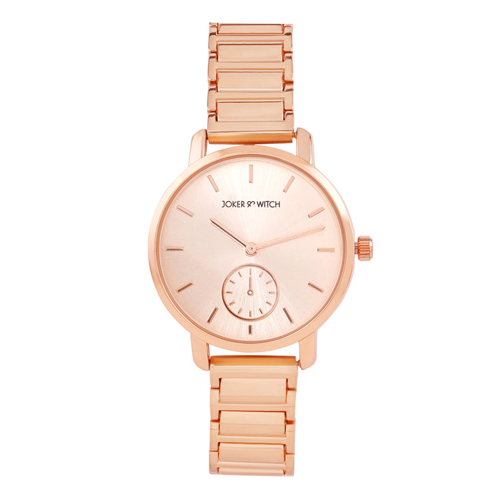 Taila Rose Gold Medium Dial Linked Chain Strap Women's Watch