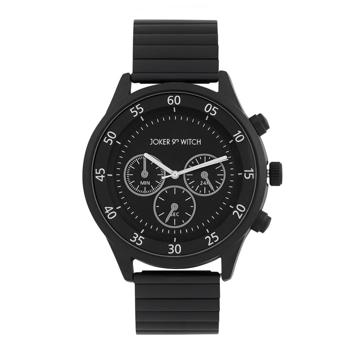 Atrox Black Men's Watch Bracelet Stack