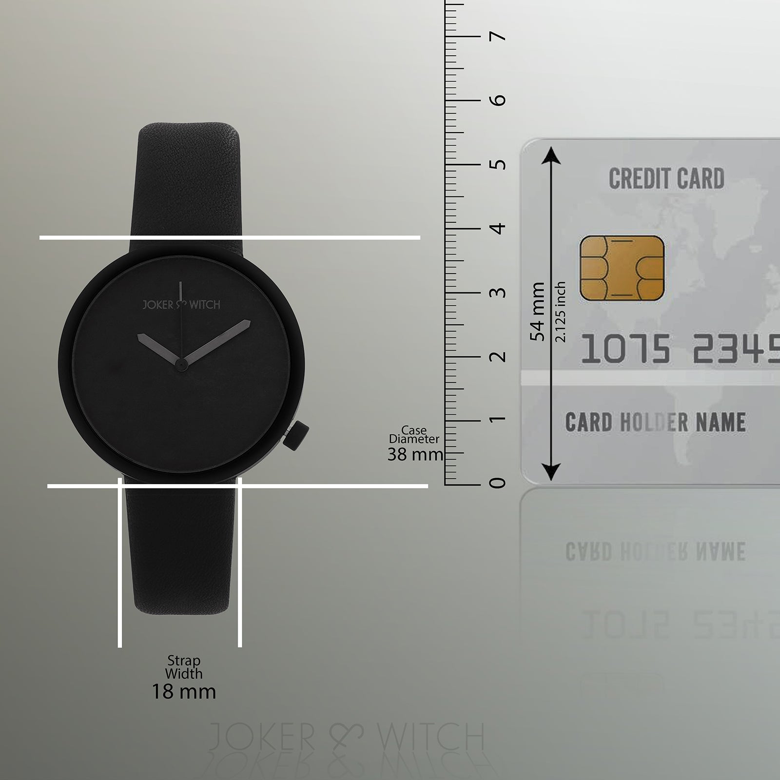 Shop online Murdoc All Black Pu Strap Watch by Joker & Witch