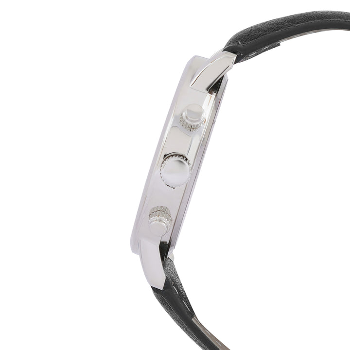 Laanda White Large Dial Grey PU Strap Men's Watch