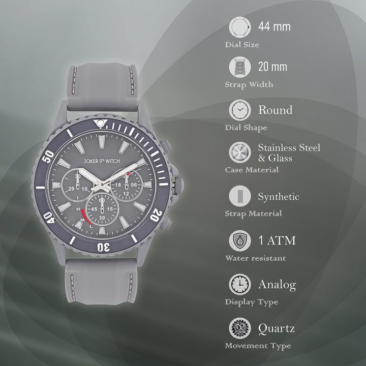 Shop online Spacey All Grey Silicon Strap Watch by Joker & Witch