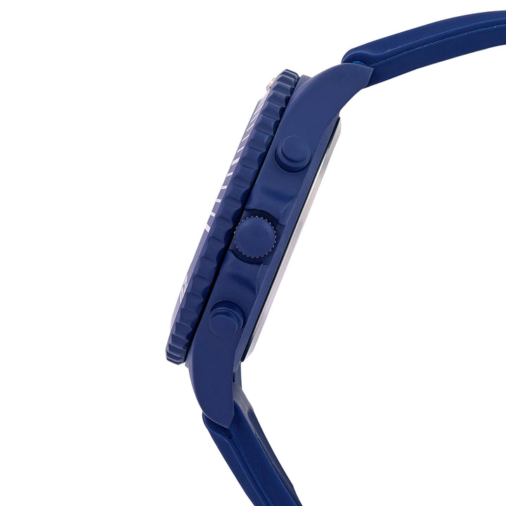 Spacey Blue XLarge Dial Silicone Strap Men's Watch