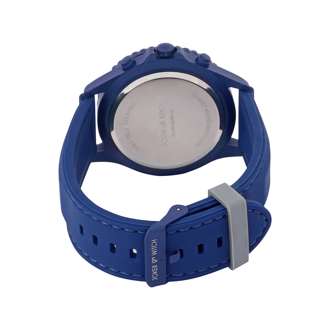 Spacey Blue XLarge Dial Silicone Strap Men's Watch