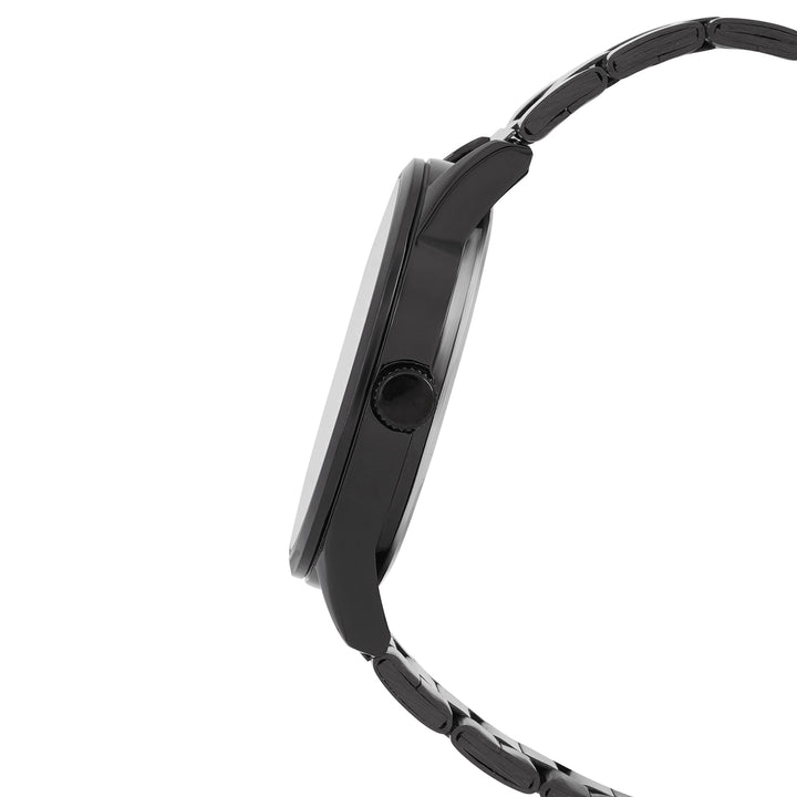 Carioca Black Large Dial Linked Chain Strap Men's Watch