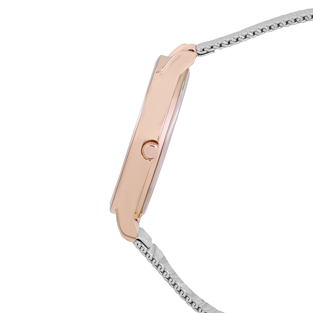 Shop online Twelve O'Heart Silver Mesh Strap Watch by Joker