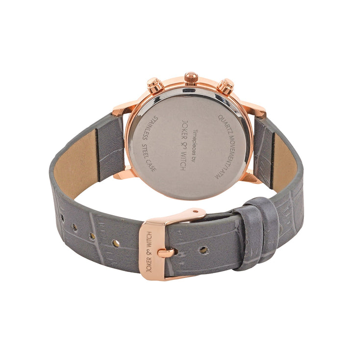 Boston White Medium Dial Grey Croc Strap Men's Watch