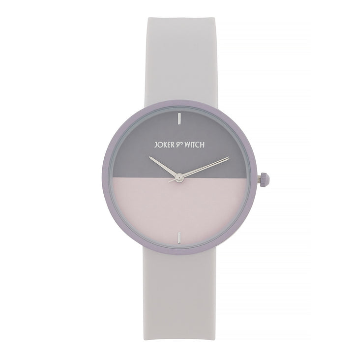 Duet Harmony Lavender Large Dial Silicone Strap Unisex Watch