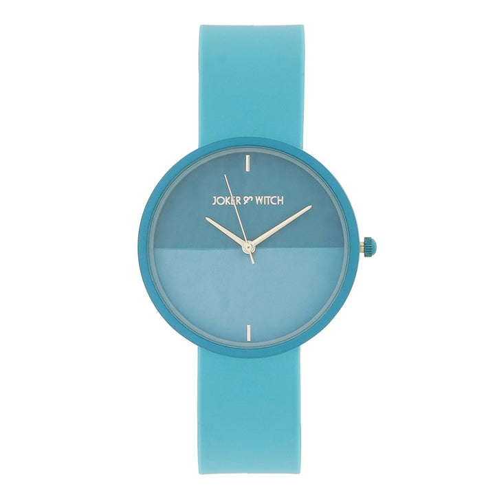 Duet Chroma Blue Large Dial Silicone Strap Unisex Watch