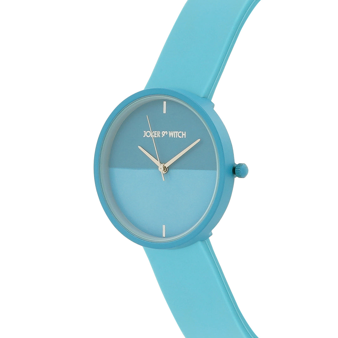 Duet Chroma Blue Large Dial Silicone Strap Unisex Watch