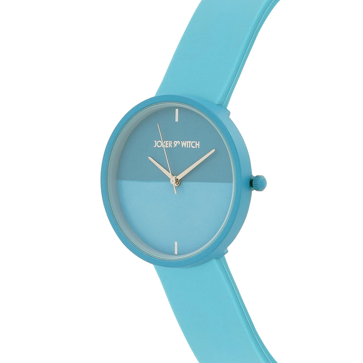 Duet Chroma Blue Large Dial Silicone Strap Unisex Watch