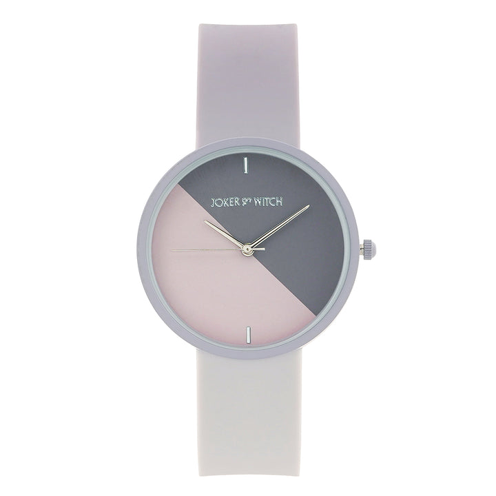 Duet Bloom Lavender Large Dial Silicone Strap Unisex Watch