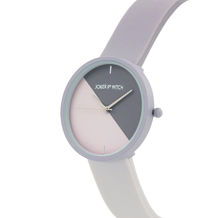 Duet Bloom Lavender Large Dial Silicone Strap Unisex Watch