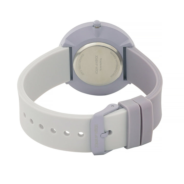 Duet Bloom Lavender Large Dial Silicone Strap Unisex Watch