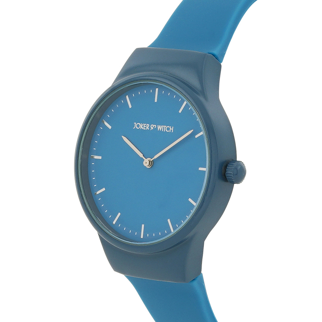 Riviera Blue Large Dial Silicone Strap Unisex Watch