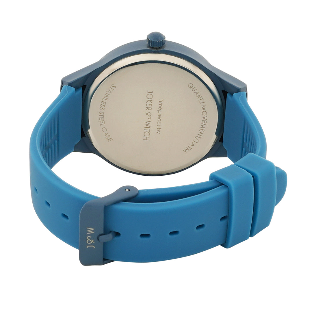 Riviera Blue Large Dial Silicone Strap Unisex Watch