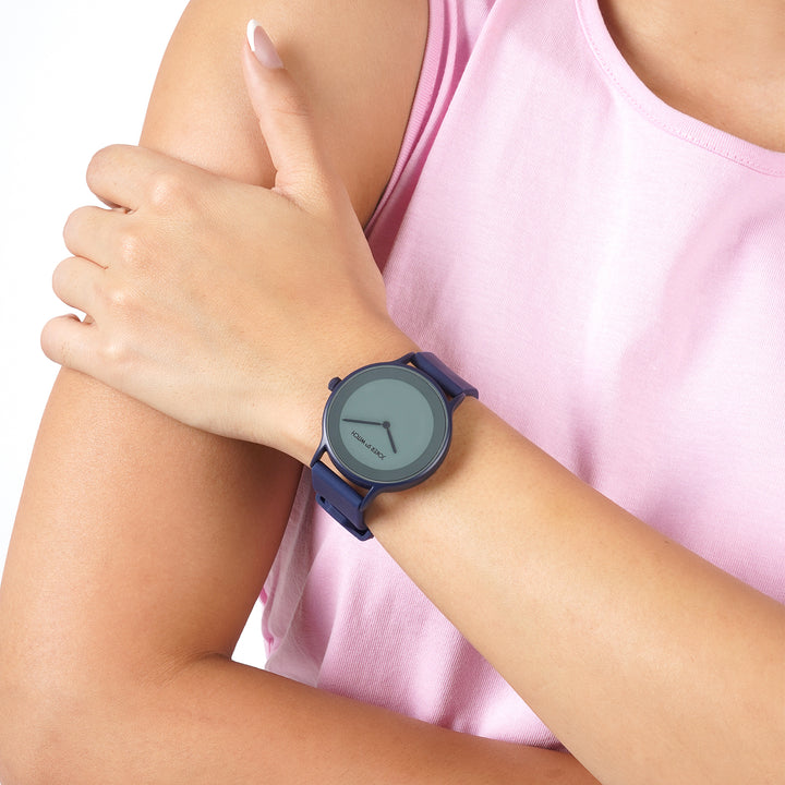 Alpine Blue Large Dial Silicone Strap Unisex Watch