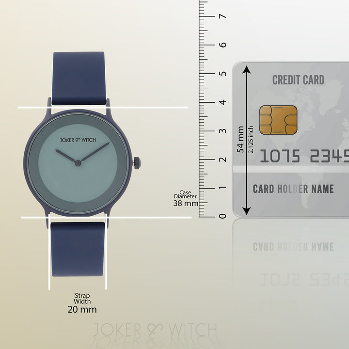 Alpine Blue Large Dial Silicone Strap Unisex Watch