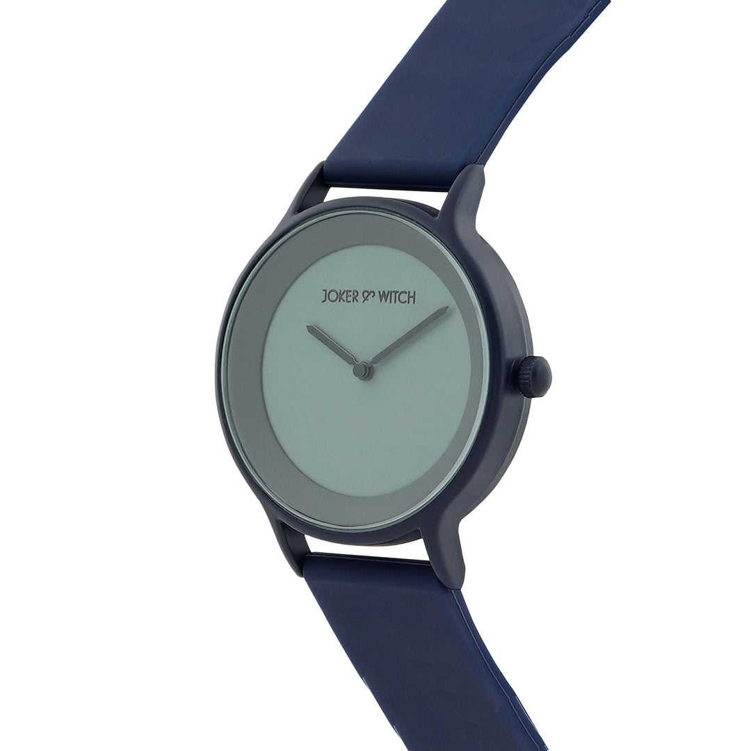 Alpine Blue Large Dial Silicone Strap Unisex Watch