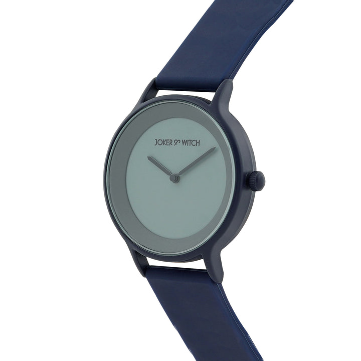 Alpine Blue Large Dial Silicone Strap Unisex Watch