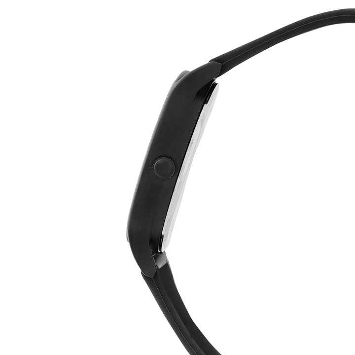 Alpine Black Large Dial Silicone Strap Unisex Watch