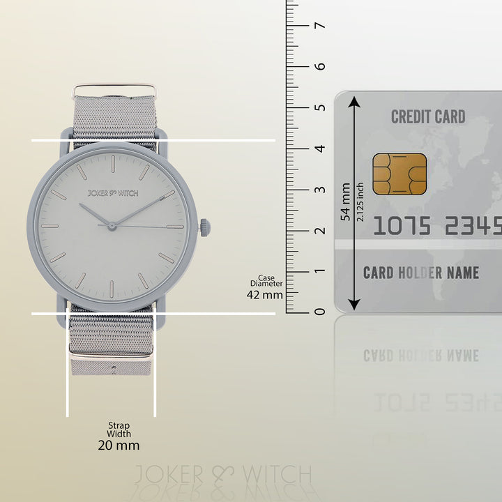 Tranquil Grey Large Dial Nato Strap Men's Watch