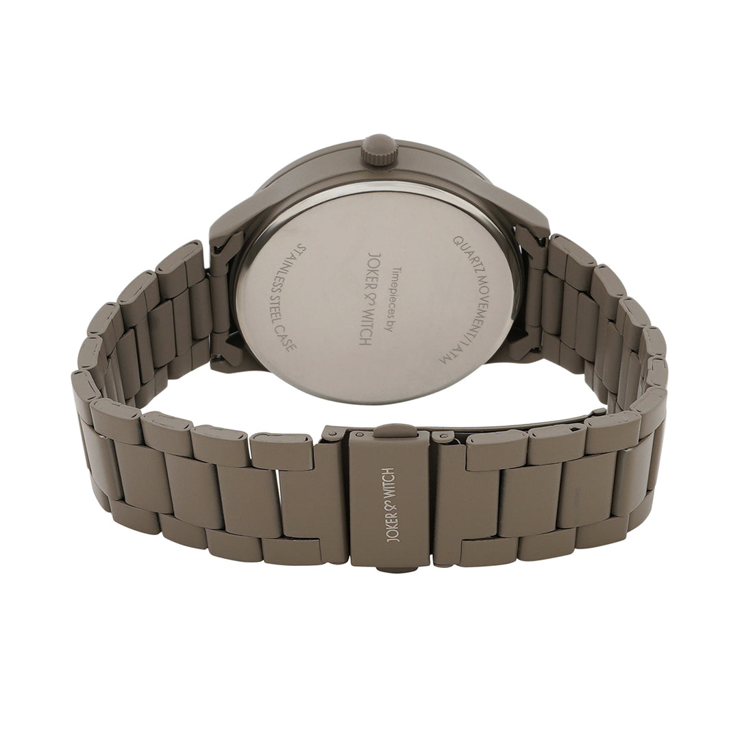 Nexus Grey Large Dial Linked Chain Strap Men's Watch