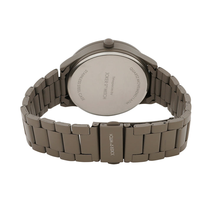 Nexus Grey Large Dial Linked Chain Strap Men's Watch