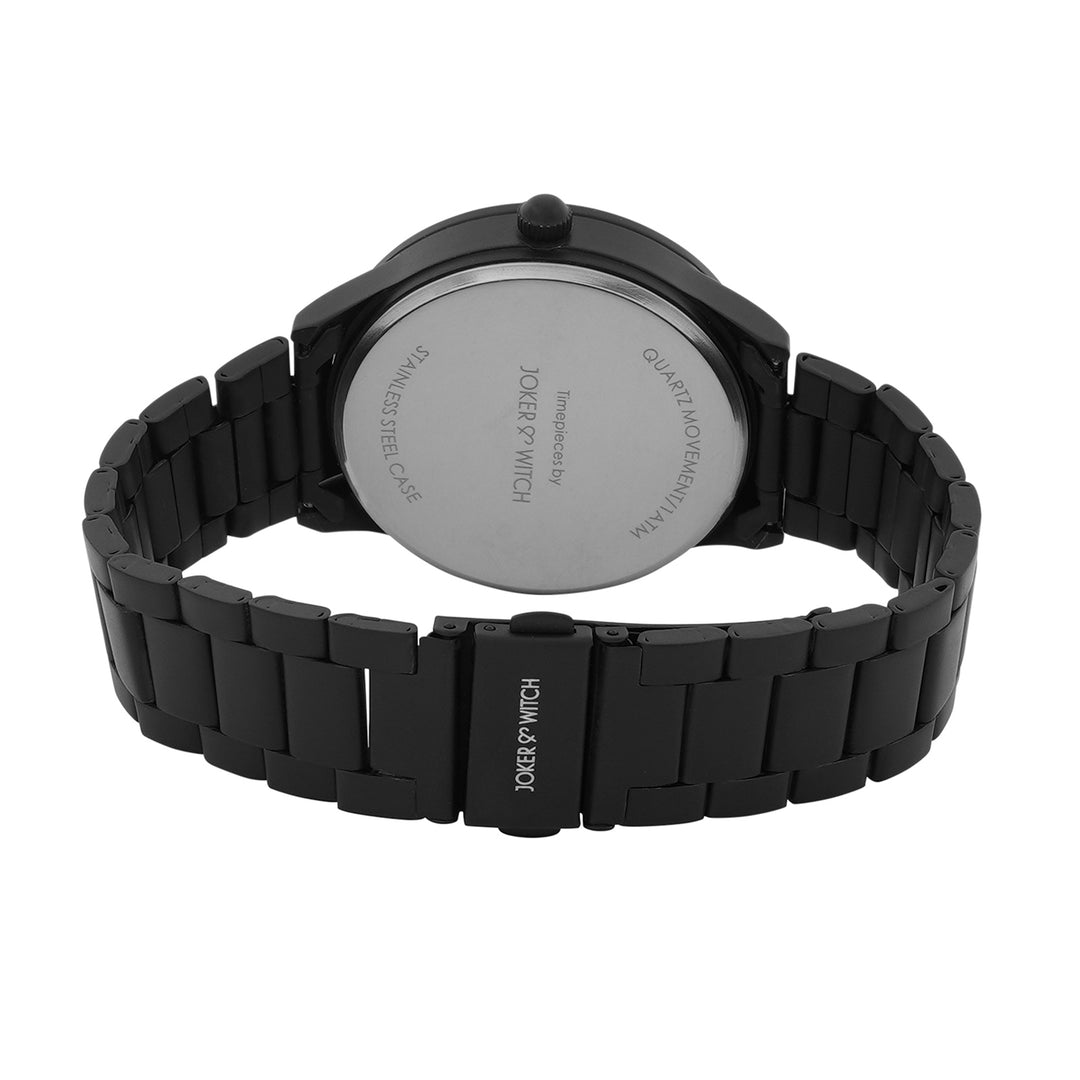 Nexus Black Large Dial Linked Chain Strap Men's Watch