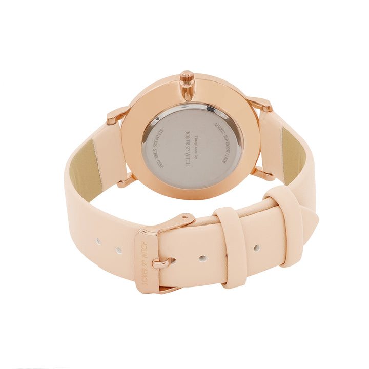 Printed Jubilant Beige Medium Dial PU Strap Women's Watch