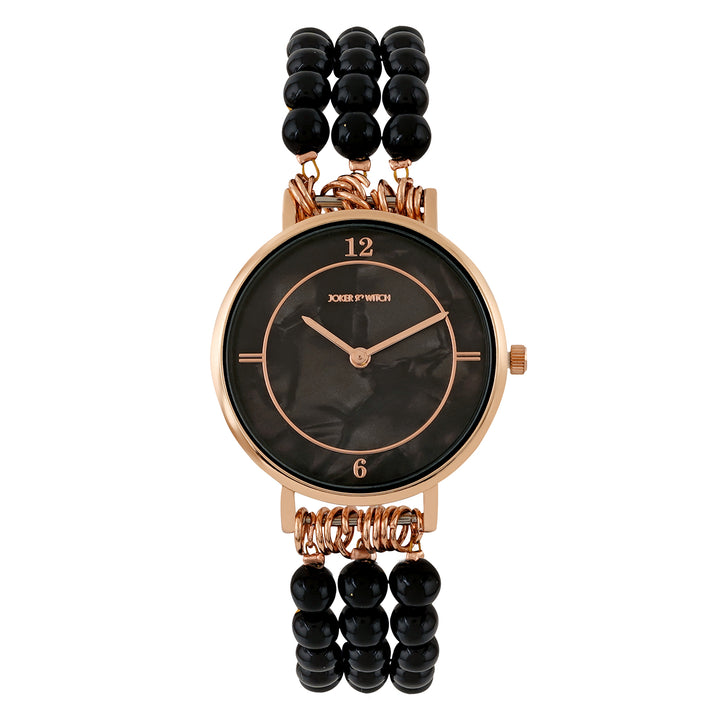 Catherine Black MOP Medium Dial Pearl Strap Women's Watch